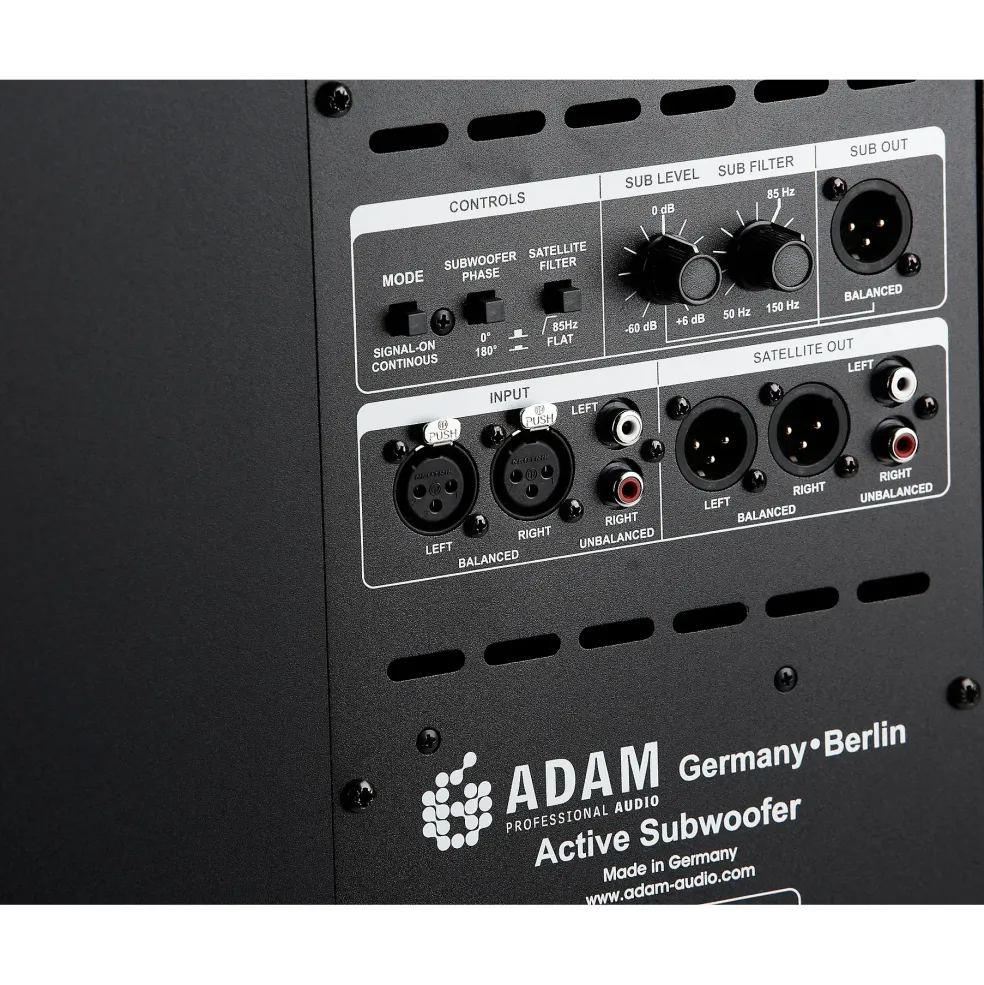 ADAM Audio Sub10 Mk2 10" Powered Studio Subwoofer (Each) Black