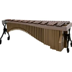 Adams Alpha Series 4.3 Octave Rosewood Marimba with White Wash Rails Satin Gold Resonators