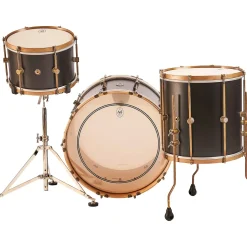 A&F Drum Co Black Club Maple 3-Piece Drum Shell Pack