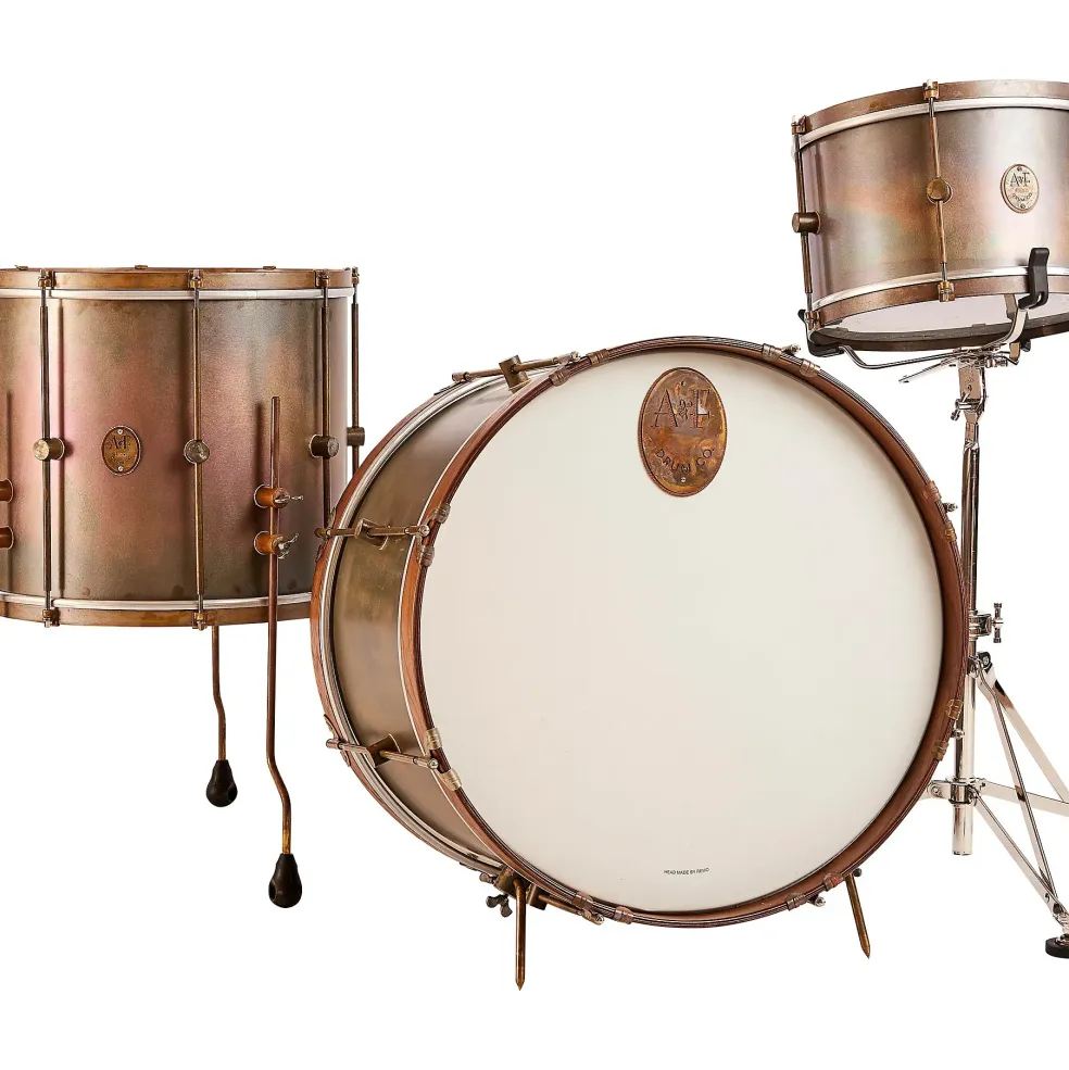 A&F Drum Co Royal Brass 3-Piece Shell Pack
