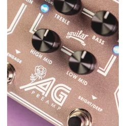 Aguilar AG Preamp for BCAM Bass Effects Pedal Rose Gold