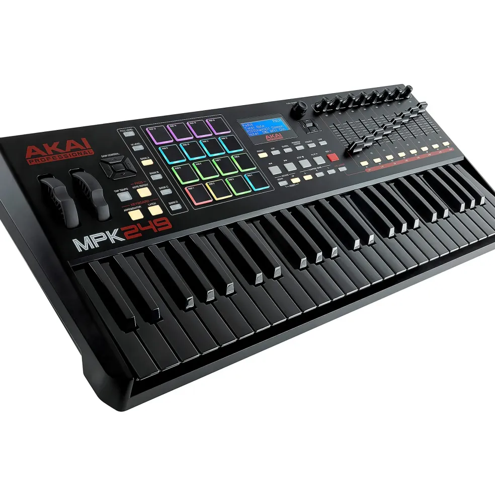 Akai Professional MPK249 49-Key Controller, Black-on-Black