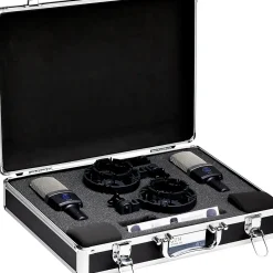 AKG C214 Large-Diaphragm Condenser Microphone - Matched Stereo Pair Black