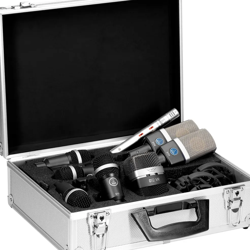 AKG Drumset Premium 8-piece Microphone Set Black