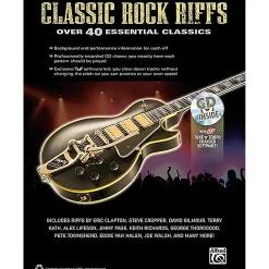 Alfred Classic Rock Riffs Guitar Book & CD