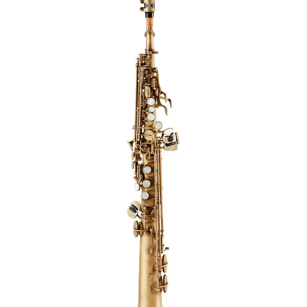 Allora ASPS-550 Paris Series Straight Soprano Sax Antique Matte Antique Matte Keys