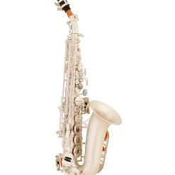 Allora ASPS-550 Paris Series Curved Soprano Sax Silver Matte Silver Matte Keys