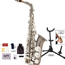 Allora Play It Again Midnight Deluxe Alto Saxophone Kit