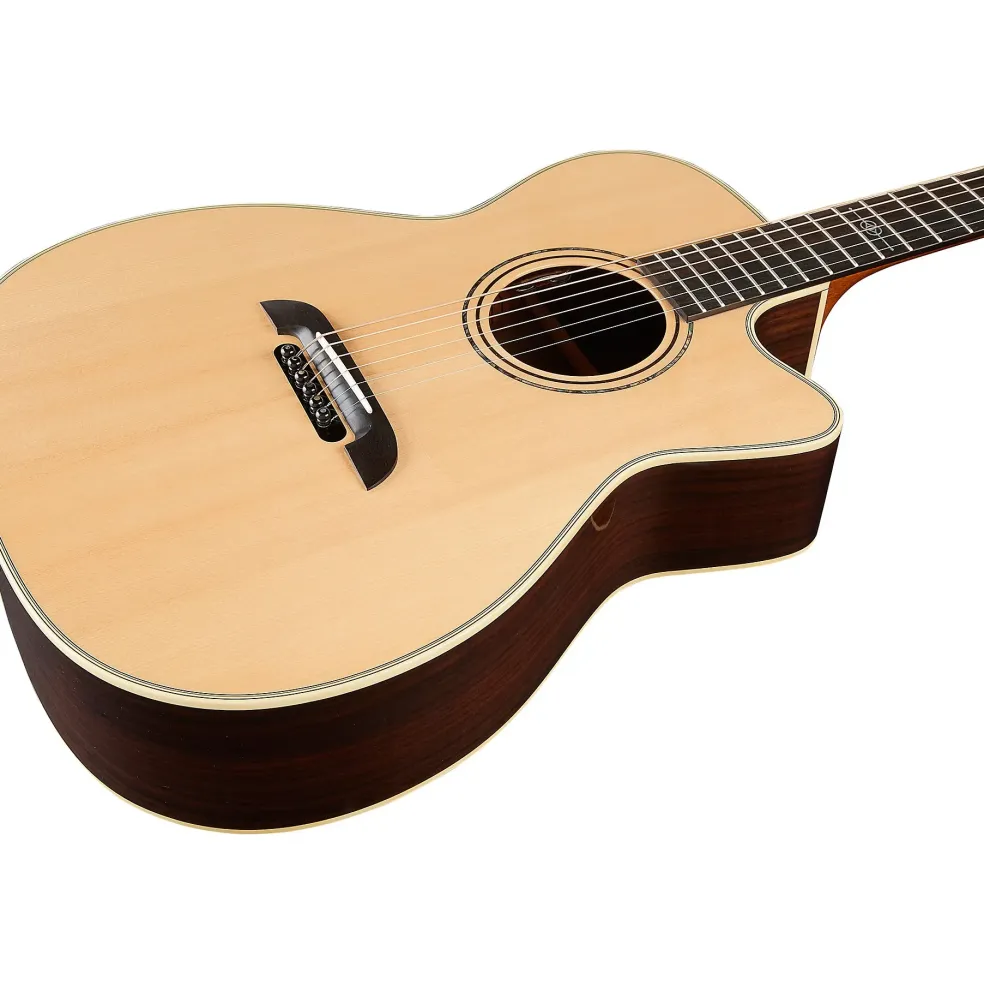 Alvarez Yairi FYM70ce Cutaway Folk-OM Acoustic-Electric Guitar Natural