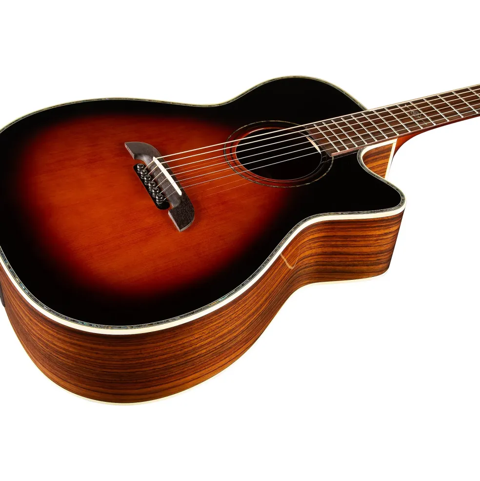 Alvarez Yairi WY1 Cutaway Folk-OM Acoustic-Electric Guitar Sunburst