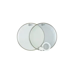 Aquarian Force Series Bass Drum Head Pak White 22 in.