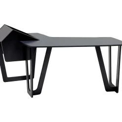 Argosy AIRE Edit Workstation with 8ru Rack on Right, Hautelink Desktop, Black Legs Right
