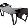 Argosy AIRE Producer Workstation With 8ru Racks on Left & Right, Hautelink Desktop, Black Legs