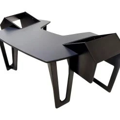 Argosy AIRE Producer Workstation With 8ru Racks on Left & Right, Hautelink Desktop, Black Legs