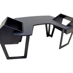 Argosy AIRE Producer Workstation With 8ru Racks on Left & Right, Hautelink Desktop, Black Legs