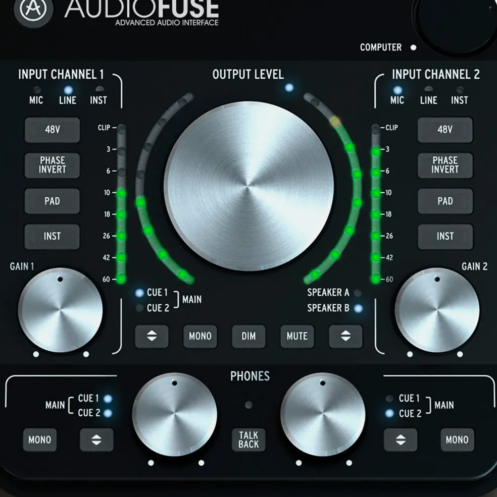 Arturia AudioFuse Rev2 Audio Interface Black