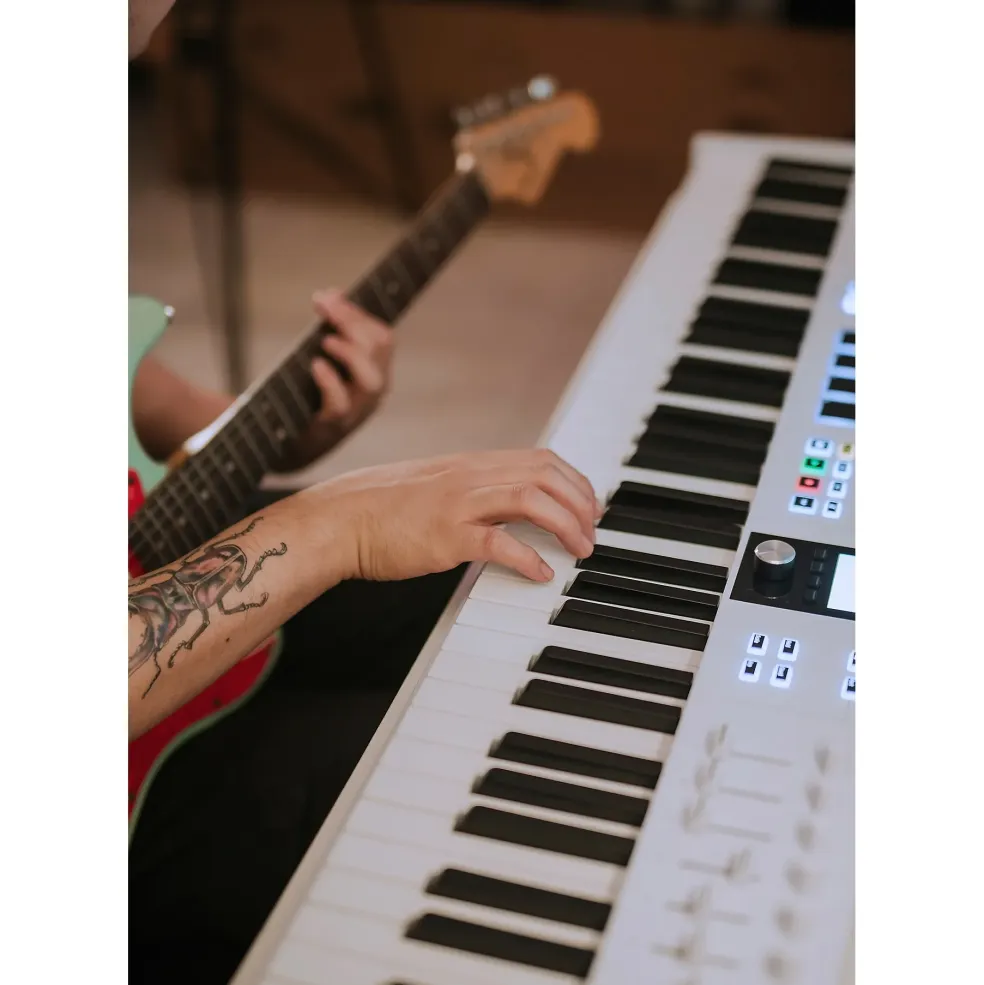 Arturia KeyLab Essential 49 mk3 Keyboard Controller With Sustain Block White