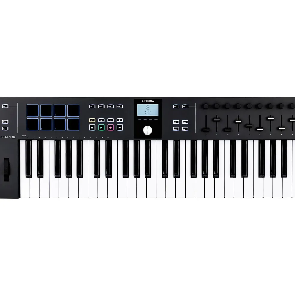 Arturia KeyLab Essential 49 mk3 MIDI Keyboard Controller Black