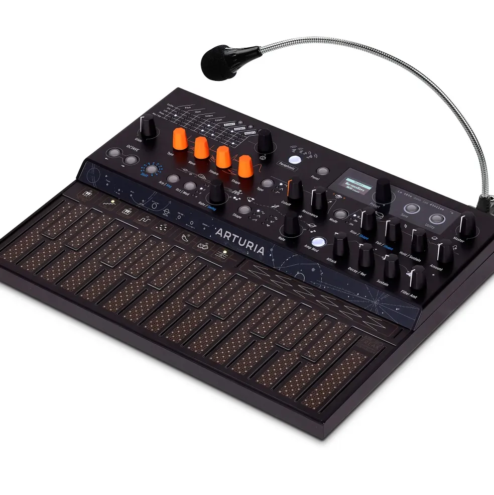 Arturia MicroFreak Stellar Hybrid Synthesizer With Matching Gooseneck Mic