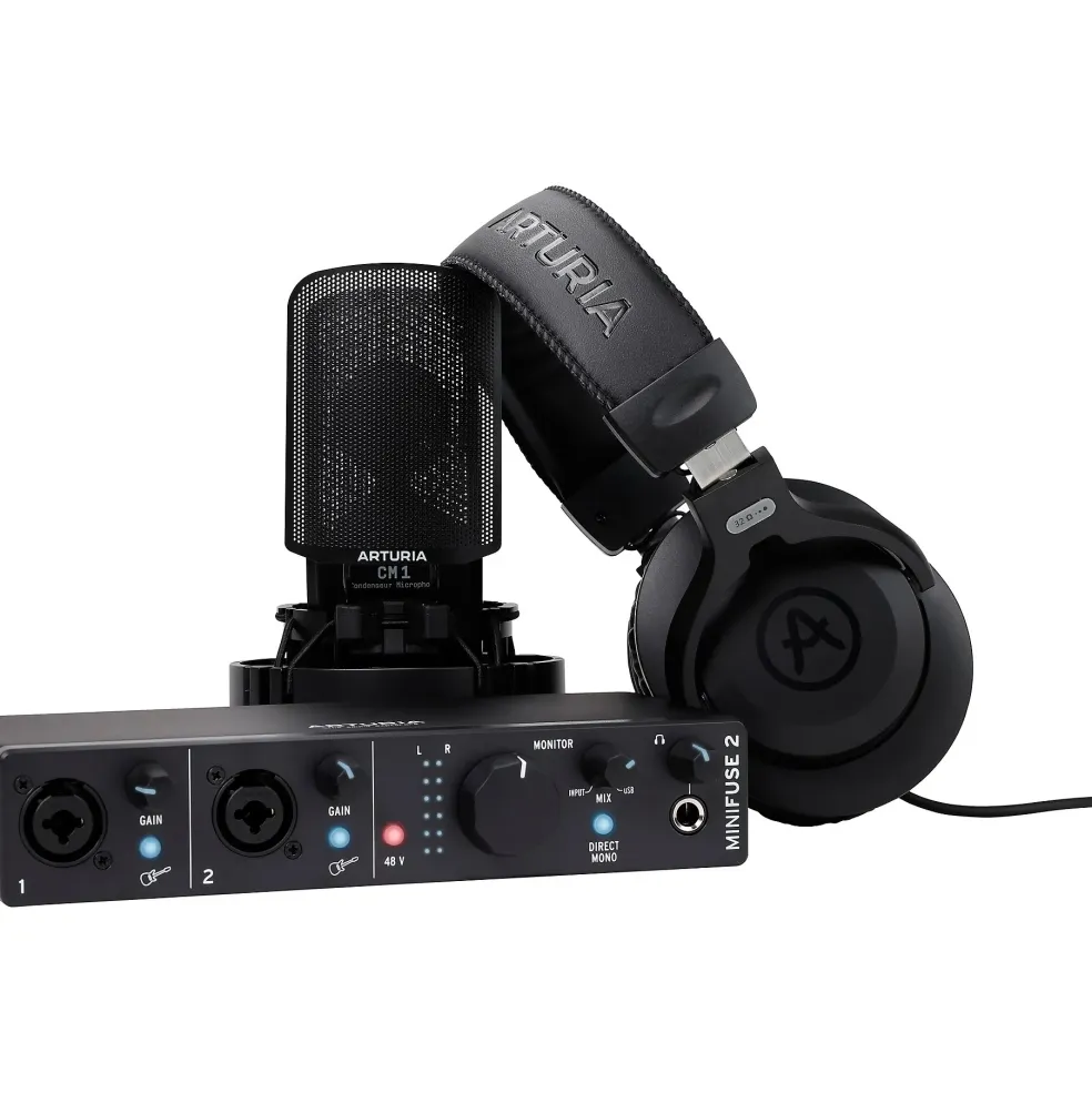 Arturia MiniFuse 2 Recording Studio Pack Black