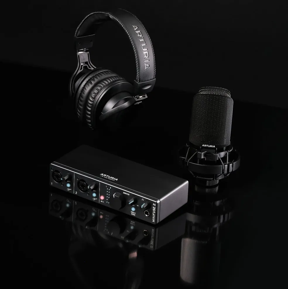 Arturia MiniFuse 2 Recording Studio Pack Black