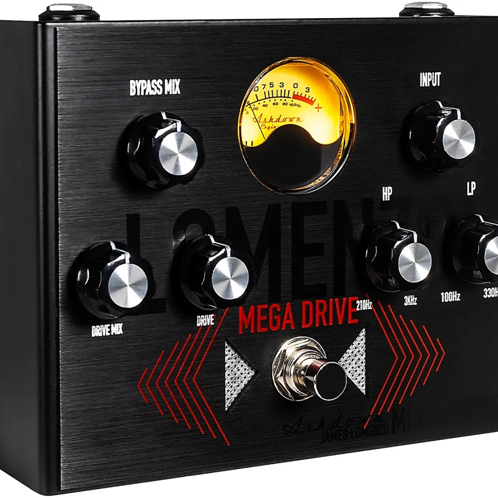Ashdown James LoMenzo Signature Mega Drive Bass Effects Pedal Black