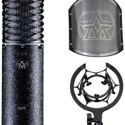 Aston Microphones Limited Edition Black Spirit Multi-Pattern Condenser Microphone with Swiftshield