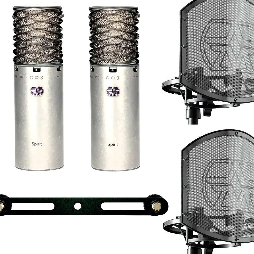 Aston Microphones SPIRIT STEREO PAIR - 2 High-performance, switchable pattern, large diaphragm condenser microphone
