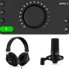 Audient EVO Start Recording Bundle With USB Audio Interface, Headphones, Mic, Shockmount and Mic Cable