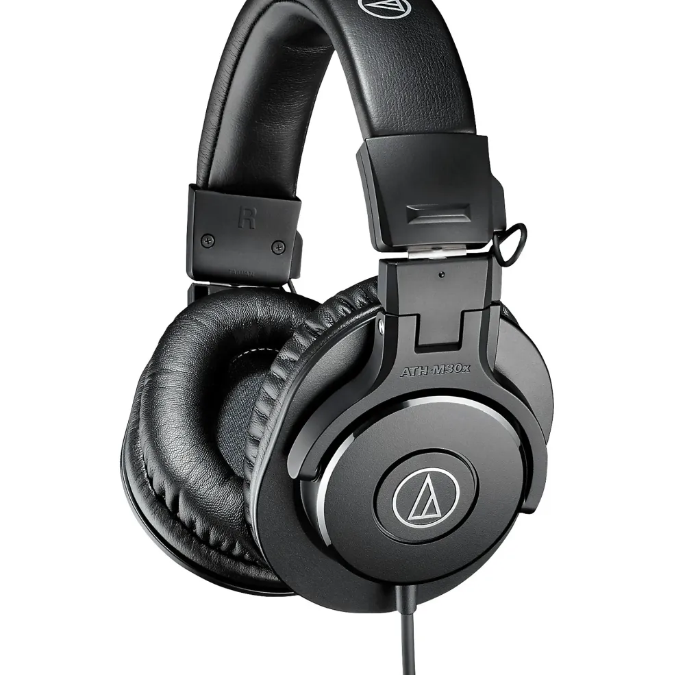Audio-Technica ATH-M30x Closed-Back Professional Studio Monitor Headphones Black