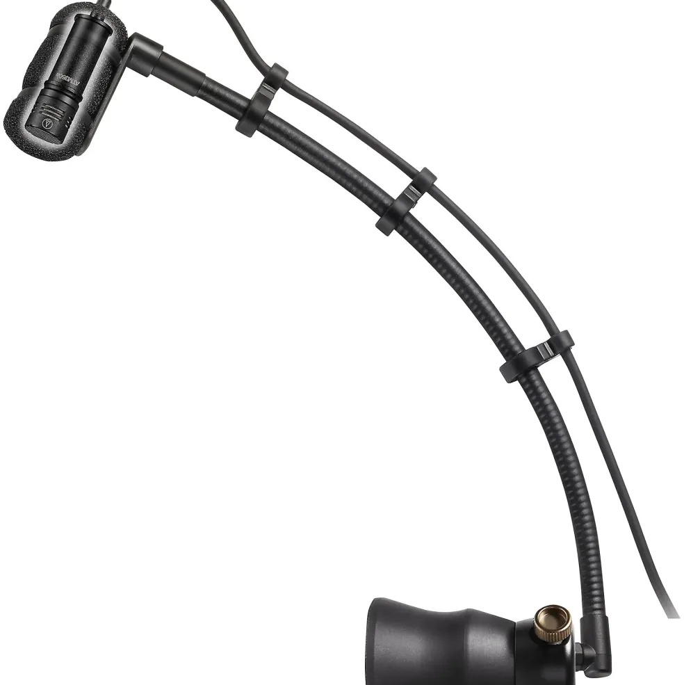 Audio-Technica ATM350PL Cardioid Condenser Instrument Microphone with Piano Mounting System (9" Gooseneck)