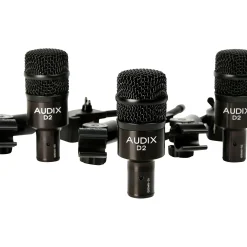 Audix D2 Drum Microphone and Clamps 3-Pack