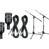 Audix D6 Kick Drum Mic with Cable and Stand 2 Pack