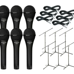 Audix OM-5 Mic with Cable and Stand 6 Pack