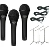 Audix OM-5 Mic with Cable and Stand 3 Pack