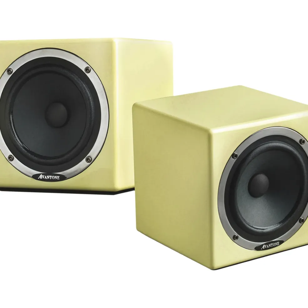 Avantone Mixcube 5.25" Powered Studio Monitors (Pair) Buttercream