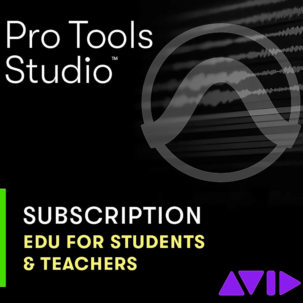 Avid Pro Tools | Studio 1-Year Subscription Updates and Support for Students/Teachers (Educational Pricing) - One-Time Payment