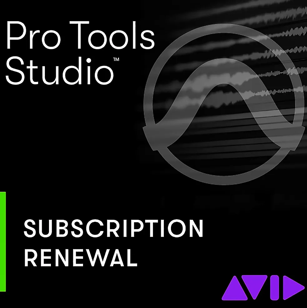 Avid Pro Tools | Studio 1-Year Subscription Updates and Support, Renewal for Subscription Licenses - One-Time Payment
