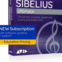 Avid Sibelius Ultimate NEW 1-Year Subscription with Updates + Support for Students/Teachers (Download)