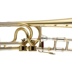 Bach 50A3 Stradivarius Series Professional Open Wrap Bass Trombone with Double Hagmann Valves Lacquer Yellow Brass Bell