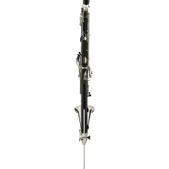 Backun Backun Alpha Low Eb Synthetic Bass Clarinet with Nickel Plated Keys with Lyre Holder, 2-Piece Neck, Compact Hardshell Case Nickel Plated Keys Low Eb