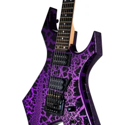 B.C. Rich Warlock Legacy Kahler Electric Guitar Purple Crackle