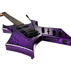 B.C. Rich Warlock Legacy Kahler Electric Guitar Purple Crackle