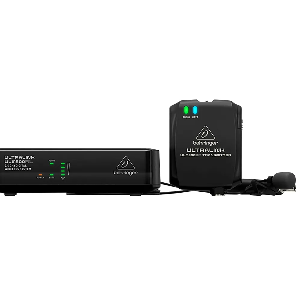 Behringer 2.4 GHz Digital Wireless System with Lavalier Microphone, Belt-Pack Transmitter and Receiver