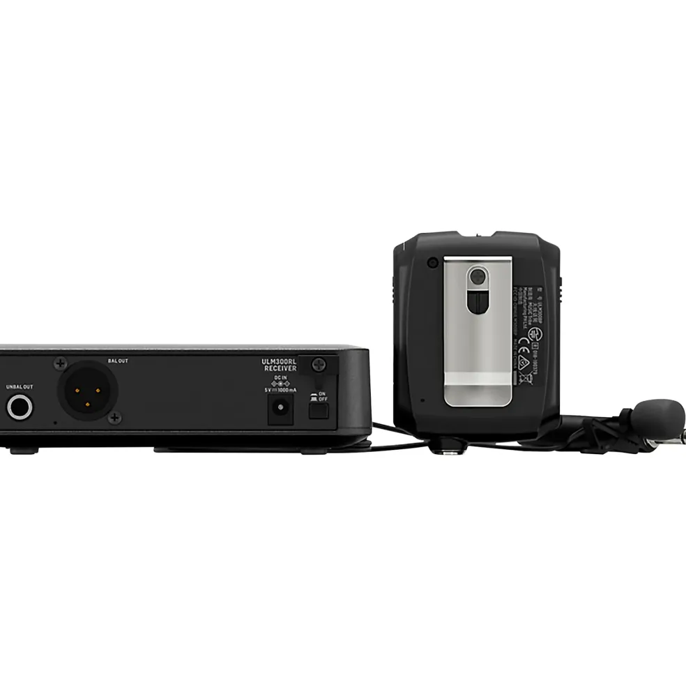 Behringer 2.4 GHz Digital Wireless System with Lavalier Microphone, Belt-Pack Transmitter and Receiver