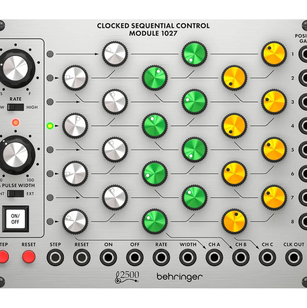 Behringer Clocked Sequential Control Module 1027 8-Step Sequencer Eurorack Module