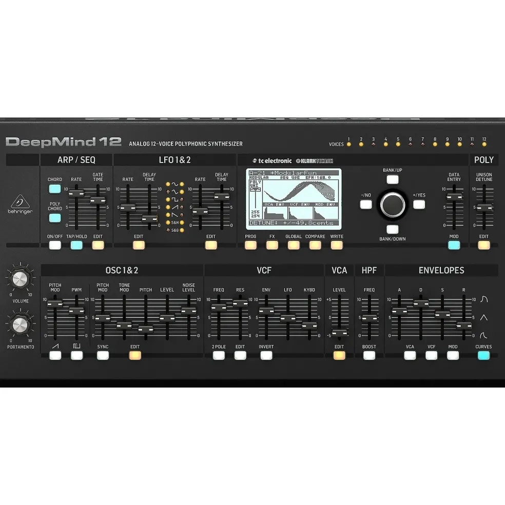 Behringer DeepMind 12D 12-Voice Polyphonic Desktop Synthesizer