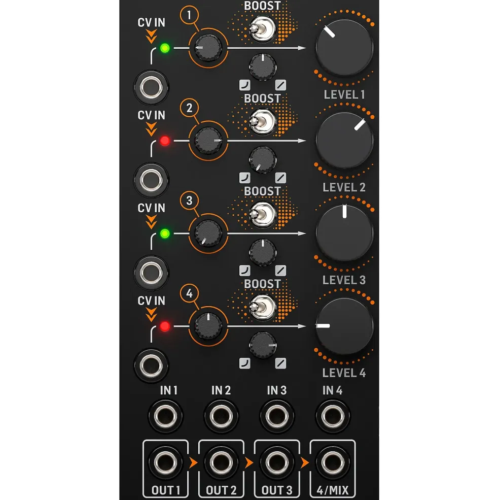 Behringer Four Play Quad VCA and Mixer Eurorack Module