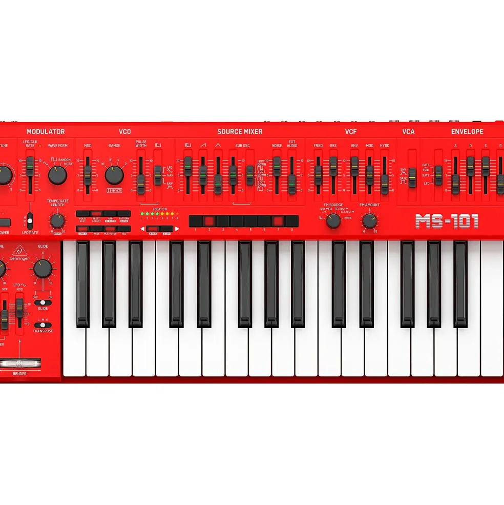 Behringer MS-1 32-Key Analog Synthesizer Red