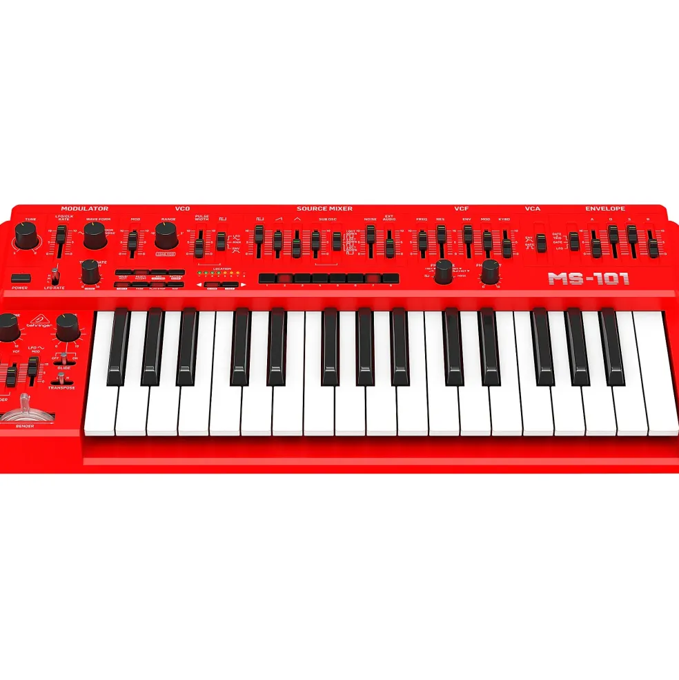 Behringer MS-1 32-Key Analog Synthesizer Red